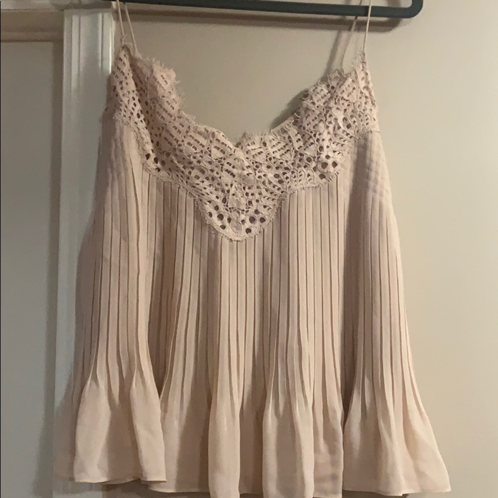 Massimo dutti pleated top